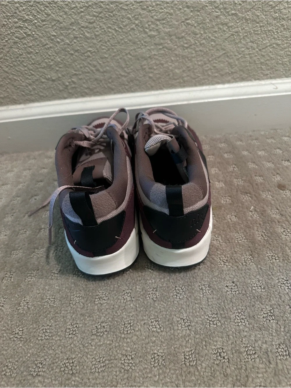 Women’s  Burgundy and Gray Athletic Sneakers
